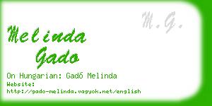melinda gado business card